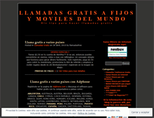 Tablet Screenshot of llamadasfree.wordpress.com