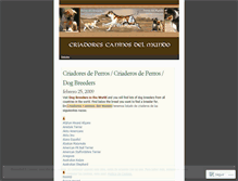 Tablet Screenshot of criaderosdeperros.wordpress.com