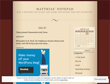 Tablet Screenshot of mattelacchiato.wordpress.com