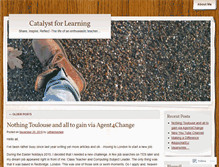 Tablet Screenshot of catalystforlearning.wordpress.com