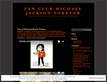 Tablet Screenshot of fanclubmichaeljacksonforever.wordpress.com