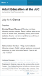 Mobile Screenshot of jjcadulteducation.wordpress.com