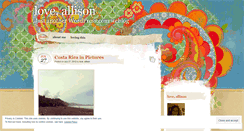 Desktop Screenshot of loveallison.wordpress.com