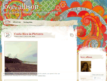 Tablet Screenshot of loveallison.wordpress.com