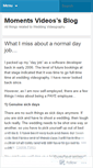 Mobile Screenshot of momentsvideos.wordpress.com