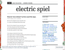 Tablet Screenshot of electricspiel.wordpress.com