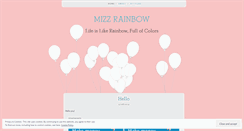 Desktop Screenshot of mizzrainbow.wordpress.com