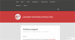 Desktop Screenshot of lancsarchery.wordpress.com