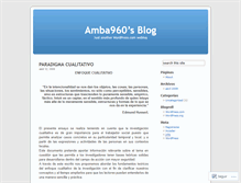 Tablet Screenshot of amba960.wordpress.com