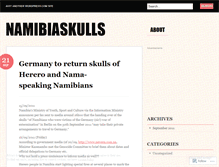Tablet Screenshot of namibiaskulls.wordpress.com