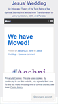 Mobile Screenshot of jesusweddingthebook.wordpress.com
