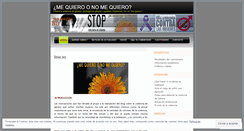 Desktop Screenshot of mequieronomequiero.wordpress.com