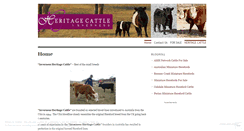 Desktop Screenshot of heritagecattle.wordpress.com