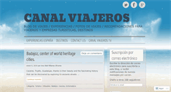 Desktop Screenshot of canalviajeros.wordpress.com