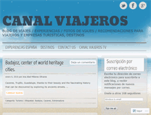 Tablet Screenshot of canalviajeros.wordpress.com