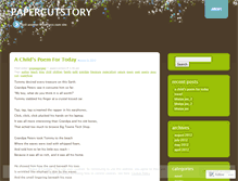 Tablet Screenshot of papercutstory.wordpress.com