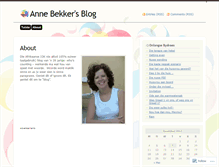 Tablet Screenshot of annebekker.wordpress.com