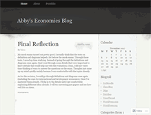 Tablet Screenshot of abbyseconblog.wordpress.com