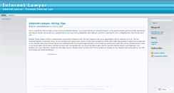 Desktop Screenshot of internetlawyer.wordpress.com