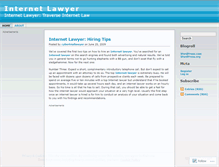 Tablet Screenshot of internetlawyer.wordpress.com