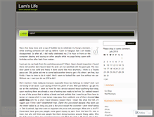 Tablet Screenshot of lamlife.wordpress.com