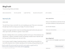 Tablet Screenshot of blogtruth.wordpress.com