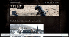 Desktop Screenshot of canadianblackriflemag.wordpress.com