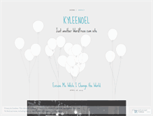 Tablet Screenshot of kyleenoel.wordpress.com