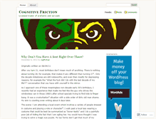 Tablet Screenshot of cogfriction.wordpress.com