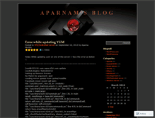 Tablet Screenshot of aparnam.wordpress.com