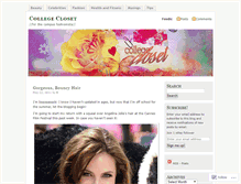 Tablet Screenshot of collegecloset.wordpress.com