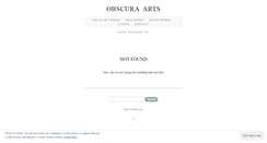 Desktop Screenshot of obscuraarts.wordpress.com