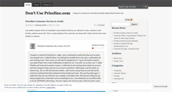 Desktop Screenshot of dontusepriceline.wordpress.com