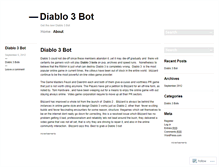 Tablet Screenshot of diablo3bots.wordpress.com