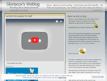 Tablet Screenshot of gloriacox.wordpress.com