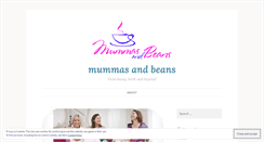 Desktop Screenshot of mummasandbeans.wordpress.com