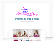 Tablet Screenshot of mummasandbeans.wordpress.com