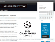 Tablet Screenshot of hablamedefutbol.wordpress.com