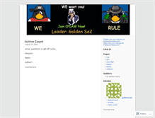 Tablet Screenshot of clubpenguindarkarcticwarriors.wordpress.com