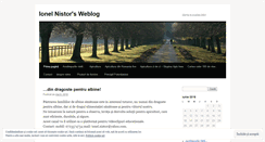 Desktop Screenshot of ionelnistor.wordpress.com