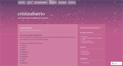 Desktop Screenshot of cristinabarrio.wordpress.com