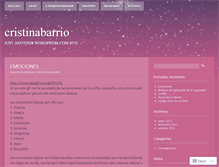 Tablet Screenshot of cristinabarrio.wordpress.com