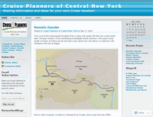 Tablet Screenshot of cruiseplannerscny.wordpress.com