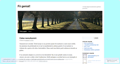 Desktop Screenshot of fiigenial.wordpress.com