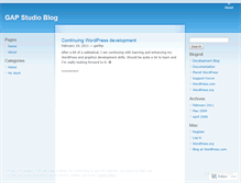 Tablet Screenshot of garthp.wordpress.com