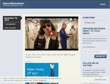 Tablet Screenshot of impossiblemadness.wordpress.com