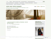 Tablet Screenshot of newdaynewlesson.wordpress.com