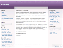 Tablet Screenshot of gemlore.wordpress.com