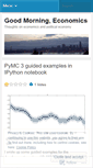 Mobile Screenshot of goodmorningeconomics.wordpress.com