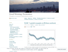 Tablet Screenshot of goodmorningeconomics.wordpress.com